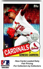 2020 Topps Chrome Genesis Cabrera 1985 Silver Pack Mojo Refractor RC Cardinals