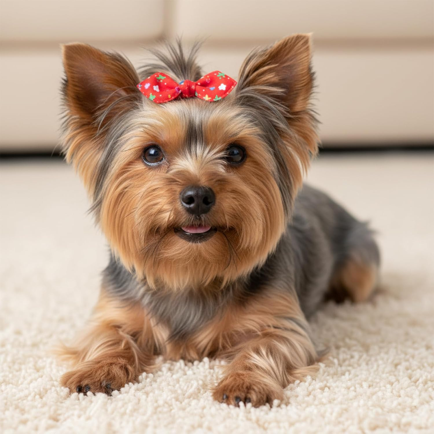 Set di Fiocchi per Cani con Elastici - 100 Pezzi foto 5
