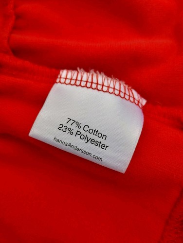 Hanna Andersson Girls Red Velvet Velour Dress Christmas Holiday Party Size 5 110 - Picture 6 of 7