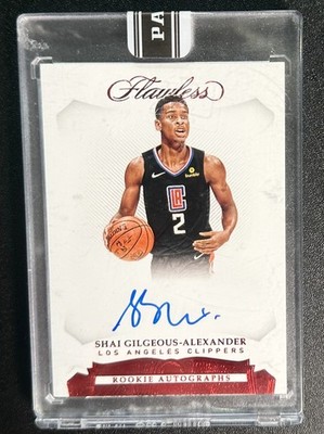 2018-19 Panini Flawless RC Auto Shai Gilgeous-Alexander BLACK BOX 1/1 #RA-SGA