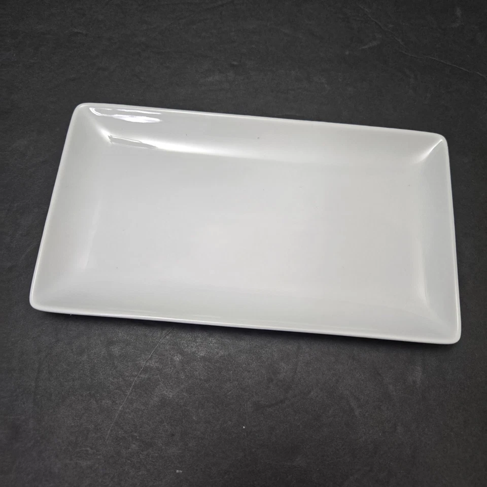 Better Homes and Gardens LODEN Half Plate White Rectangle Plate 10"x5¾" NEW - Image 3 of 4