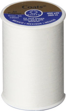Coats  Clark All Purpose Thread 400 Yards White ONE Spool of Yarn 