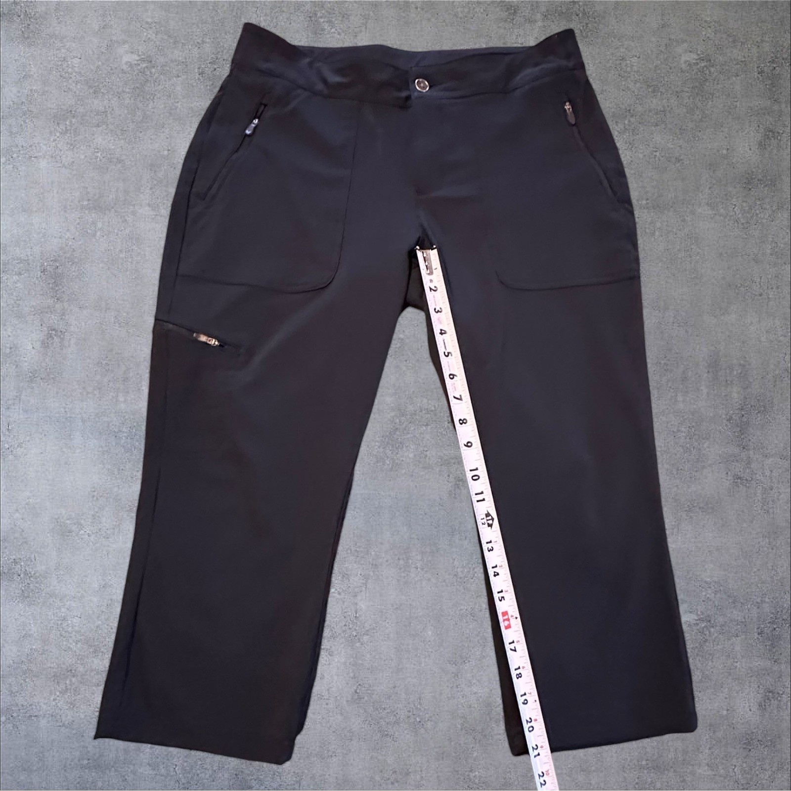 Columbia Womens Black Hiking Capri Pants Outdoor Cropped Trousers Size 12 thumbnail 2