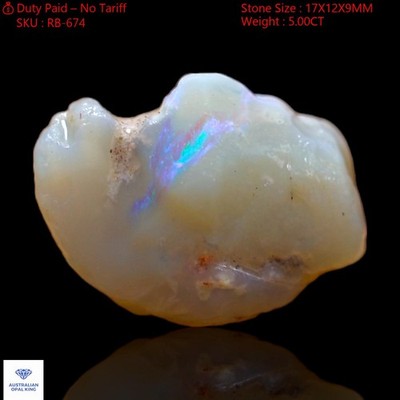 5.00 Cts Natural Fire Opal Rough Handcrafted Gemstone Jewelry Making 17x12x9 mm