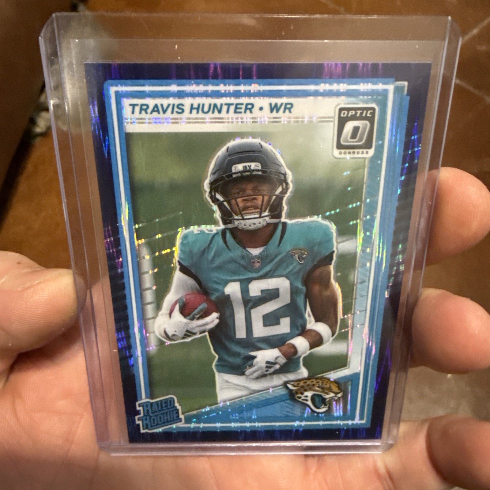 Panini 2025 Donruss Optic Travis Hunter Rated Rookie Prizm #201 Jaguars NFL