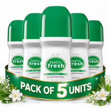 5-Pack Feelin' Fresh Roll-On Antiperspirant Deodorant 48Hr Odor Protect 2.6oz