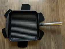 Original Skeppshult Grillpfanne Gusseisen Pfanne 24 x 24 cm Neu Original Eckig