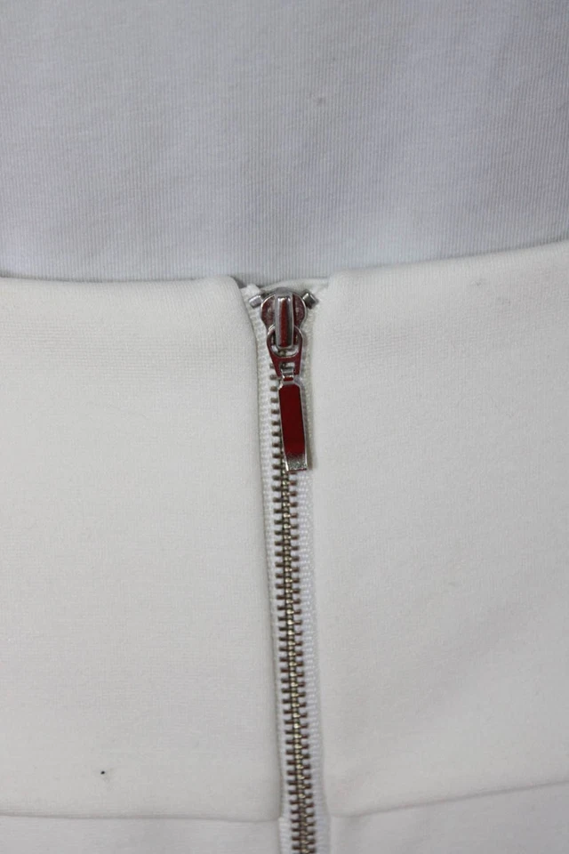 Saia Midi Finders Keepers Feminina Cintura Dobrada com Zíper Fenda Lateral Branca Tamanho P - Imagem 4 de 4