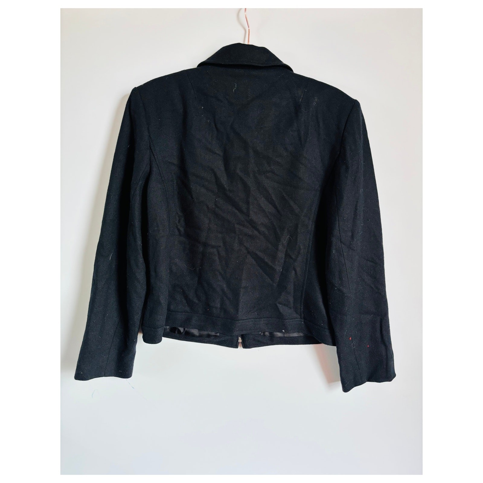 Vintage 90s Compagnie Internationale Express Womens Wool Jacket Cropped Sz Large image 3