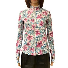 Tommy Bahama Active Women's Full Zip Jacket Floral Zipped Pockets Size XS NWT