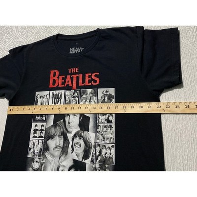 The Beatles Anthology Graphic T-Shirt Mens XL Black Heavy Metal