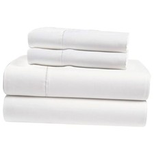 Tencel Sheets 4 Piece for Size Bed - 100 Eucalyptus Lyocell Sheets Full White