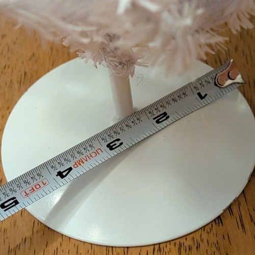Kleine Tischplatte Weihnachtsbaum weiß - Bild 7 von 7