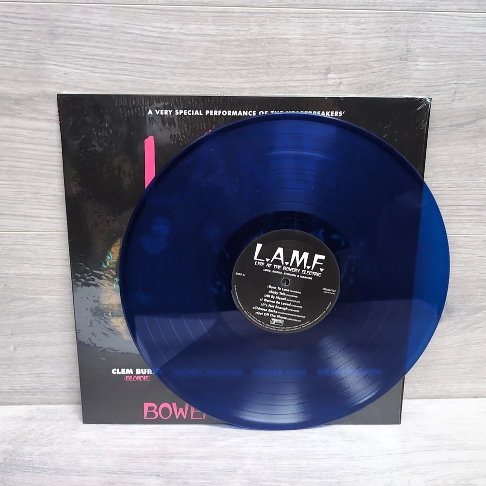 Lure, Burke, Stinson & Kramer L.A.M.F. Live at Bowery Electric 12" BLUE Vinyl LP - Image 3 of 4