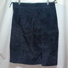 Vintage Suede Leather Skirt Size 14