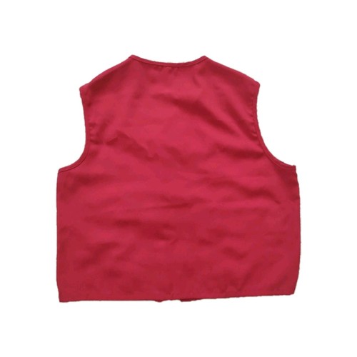 Target Store Employee Work Red Vest Uniform Size XL - Picture 7 of 8