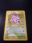 Nidoking 11/102 Base Set Holo Rare Pokemon Card Unlimited Vintage WOTC LP