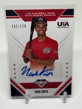 2020 Panini USA Baseball Stars & Stripes RC Auto 17u-NS /179Noah Smith