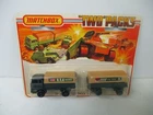 Matchbox Lesney Superfast Two Pack TP-15 Mercedes Truck & Trailer, DRAB, carded