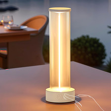 Indoor Outdoor Table Lamp Cordless,Rechargeable Battery Powered Lamp 3-Mode Touc