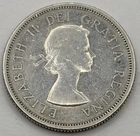 Canada 1958 Silver 25 Cents