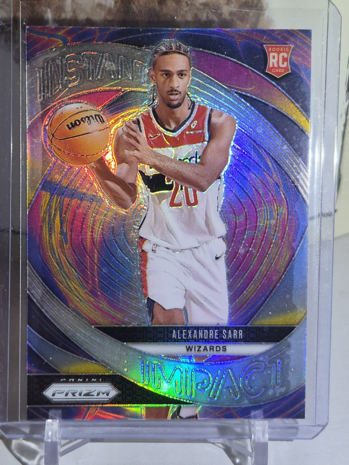 2024-25 Panini Prizm - Instant Impact Alexandre Sarr #1 Silver Prizm (RC)