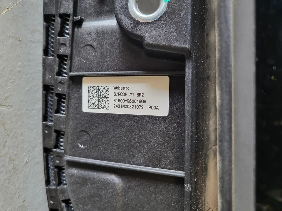 Vidrio de techo usado OEM (solo vidrio) PARA 2021 2022 2023 2024 KIA SELTOS Foto 2 de 4