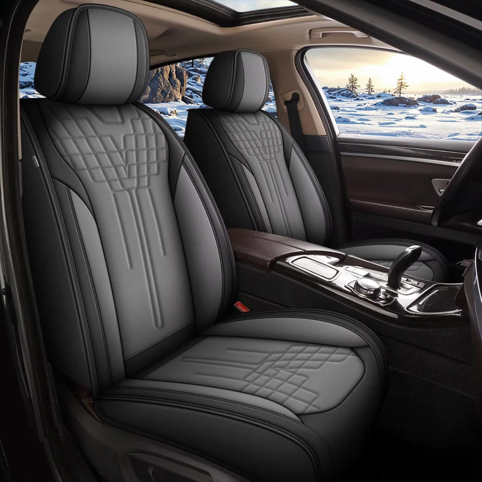 Front Faux Leather For Kia Sedona 2015-2021 Car 2-Seat Covers Protector Pad Foto 2 de 2