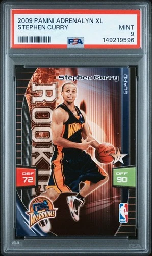 2009 PANINI ADRENALYN XL STEPHEN CURRY RC ROOKIE WARRIORS PSA 9 MINT FUTURE HOF