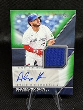 Alejandro Kirk 2026 Topps Series 1 Green Major League Material Auto Card /99
