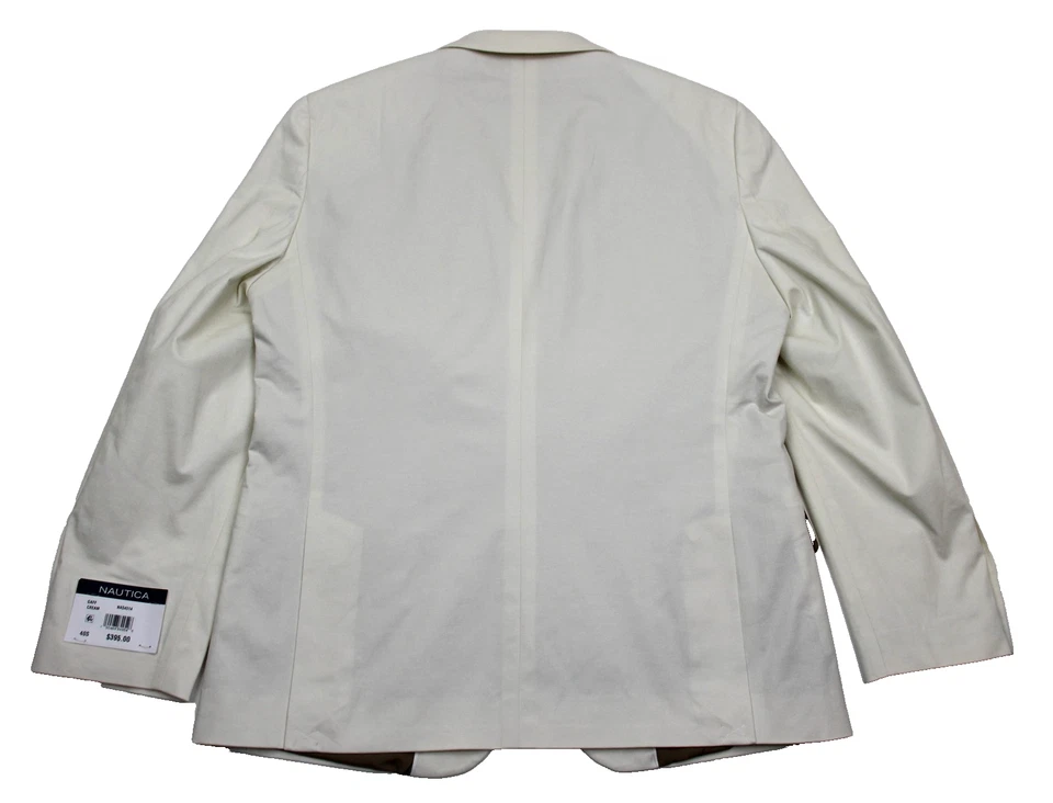 Traje Nautica Para Hombre 44R 38W Crema Ajuste Moderno GAFF Activo Elastizado Juego de 2 Piezas Foto 4 de 4