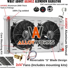 3-Row Radiator Shroud Fan Relay Kits Fits 1977-1992 Cadillac Fleetwood 5.7L AT