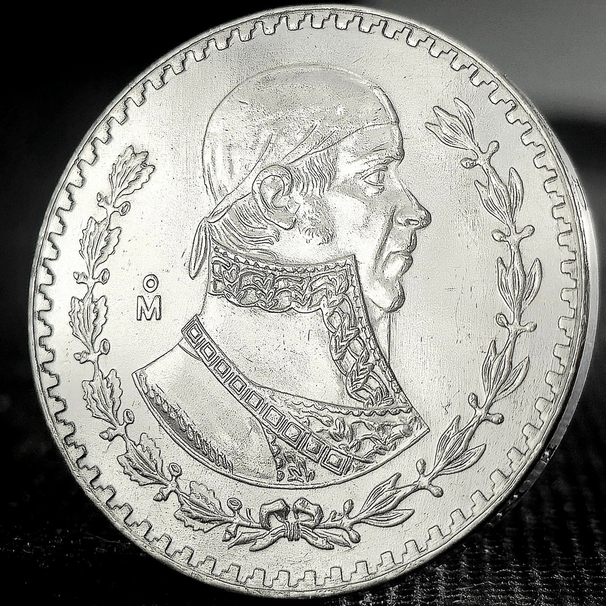 MIRROR FINISH Un Peso Coin - Last Mexican Silver Coin - 1957 thru