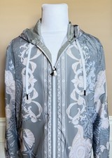 Versace Blouson Jacket Windbreaker Blue 44 US 54 Euro 1014855 Italy NWT 2990