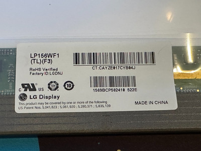 LG Display LP156WF1(TL)(F3) LCD Screen Matte FHD 1920x1080 Display 15.6''
