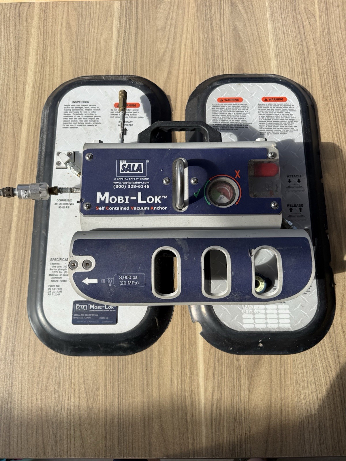DBI SALA Mobi-Lok Model 2200095 (Vacuum Anchor) Fall Protection System