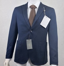 Boglioli Dark Indigo Jersey Cotton 'K Jacket' Summer Sport Coat 38 US SLIM  NWT
