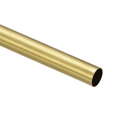 Brass Round Tube Pipe Tubing 16mm x 0.5mm x 200mm for DIY Projects Crafts
