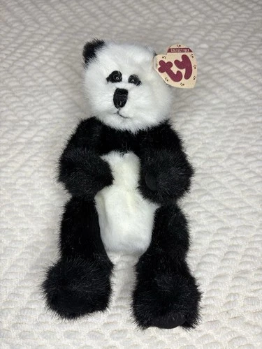 Vintage 1993 TY Attic Treasures - Checkers the Panda w/ Tags