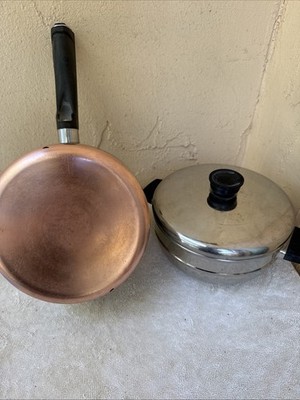 Vintage Sears Roebuck & Co. Maid Of Honor Copper Bottom 3-Qt Double Boiler w/lid