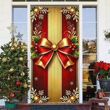 Christmas Door Cover 71x35 Inch Gift Box Door Banner, Merry Christmas Winter ...