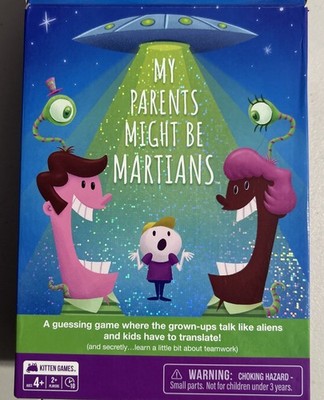My Parents Might Be Martians Cards Game By Kitten Games Children Ages 4 and Up