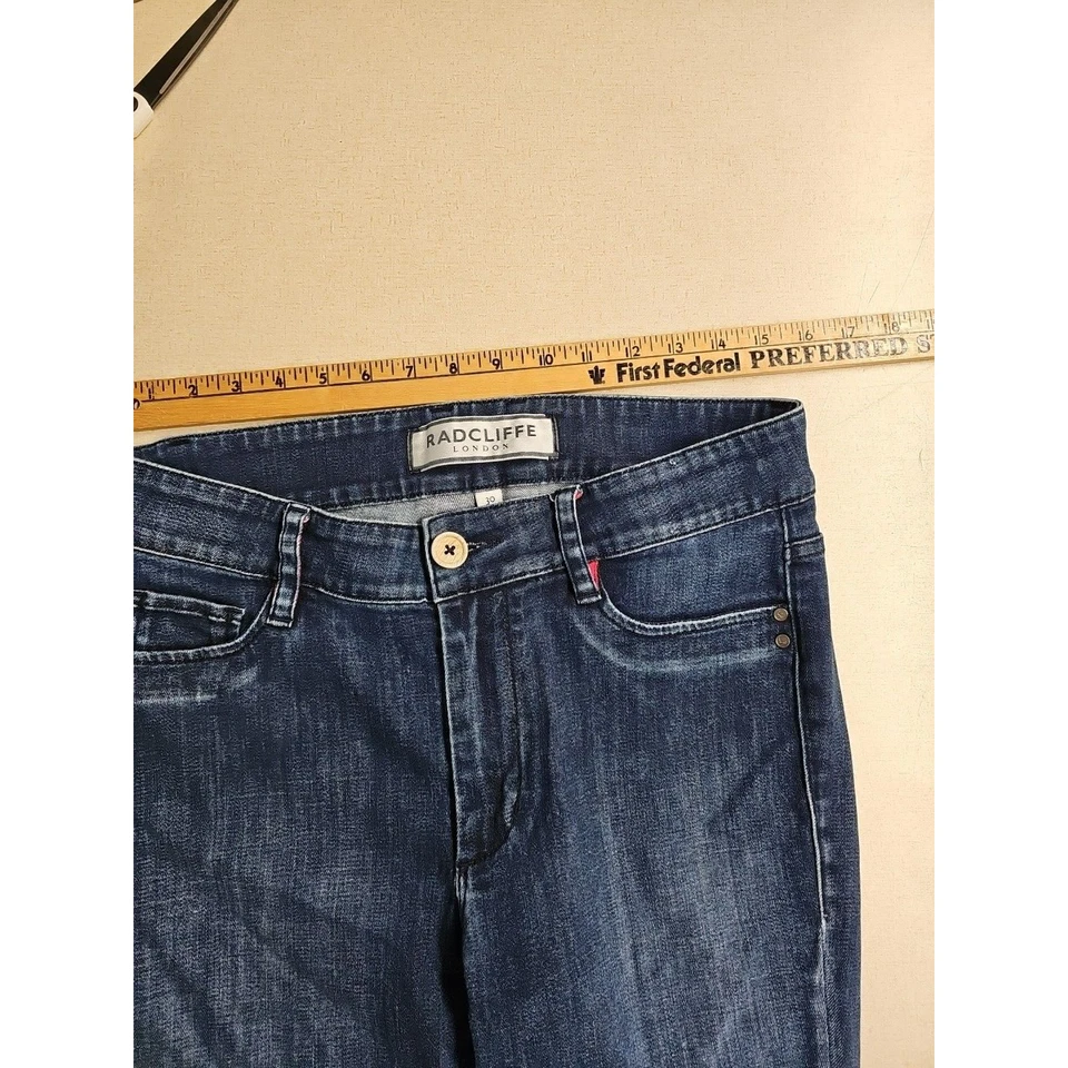 Radcliffe London Jeans Women's 30 or 8 Blue High Rise Wide Leg Denim - Image 4 of 4