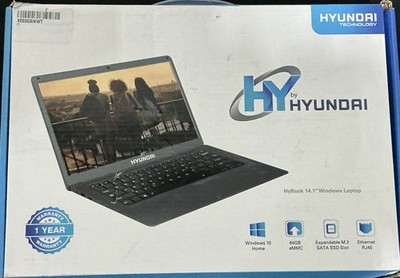 HYUNDAI 14 Inch Hybook 4GB RAM, 64GB Storage, Windows 10 Home Laptop