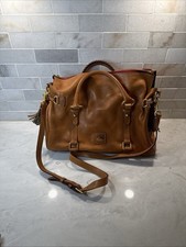 Borsa a tracolla Dooney & Bourke in pelle marrone naturale fiorentina