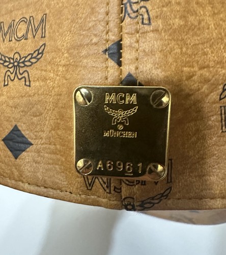 Seltene exklusive MCM München Cognac Visetos Nieten Cap Mütze Gr. M (58,5 cm) Japan - Bild 5 von 9