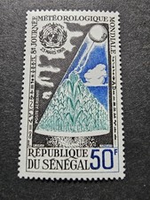 Stamp Senegal World Meteorological Day No 64 New ** Luxury Mnh 1968