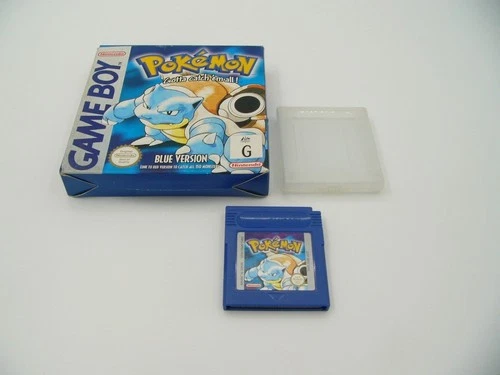 Boxed Gameboy Pokemon Blue Version PAL - No Manual