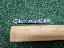 Oldsmobile Oem Chrome Emblem Badge Logo Nameplate Name Plate 3.5 Jl9 Oldsmobile Oem Chrome Emblem Badge Logo Nameplate Name Plate 3.5 Jl9