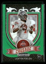 2021 Panini Prizm Draft Picks Collegiate #163 Justin Fields Green